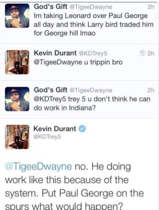 Illustration for article titled Kevin Durant Continues To Be Bad At Internet Feuds